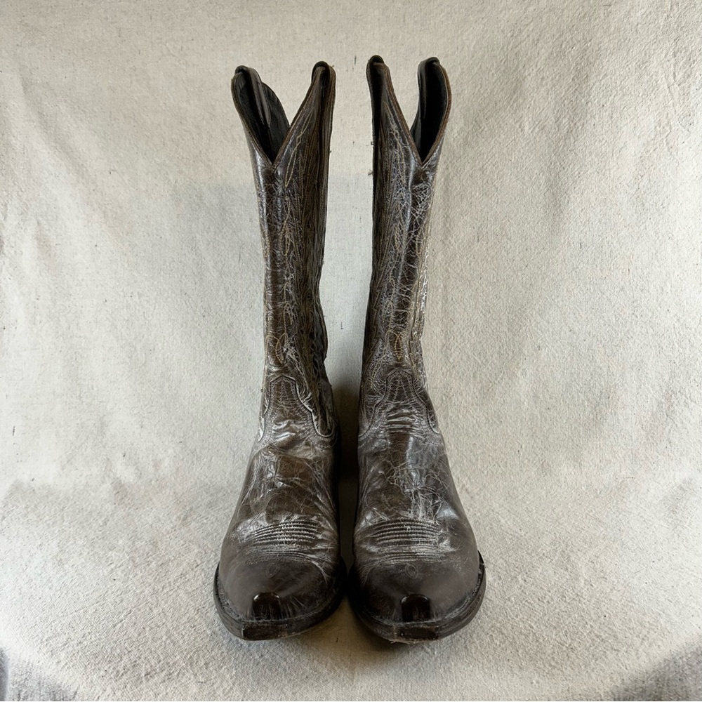 Cavender’s Women’s 8.5 Brown Leather Cowboy Boots - Picture 7 of 16